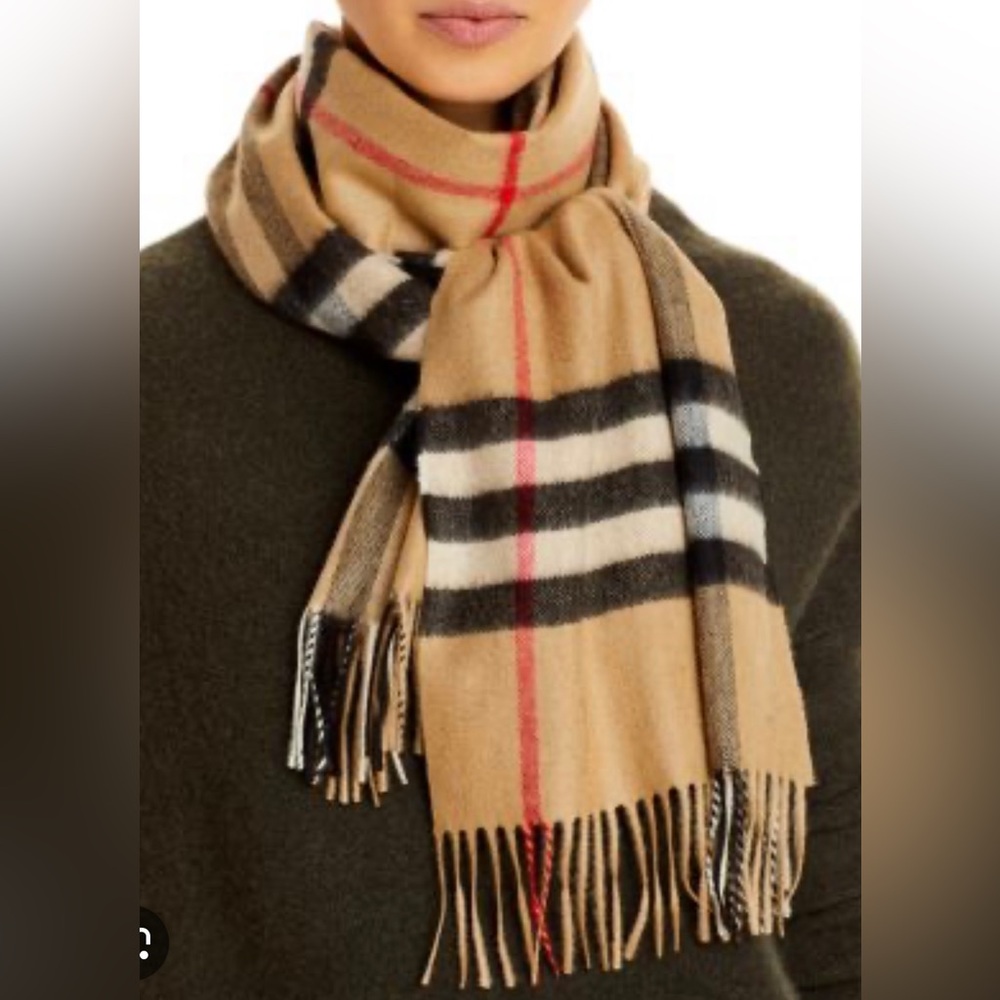 *TODAY ONLY* Burberry Check Cashmere Scarf- Worn 1x